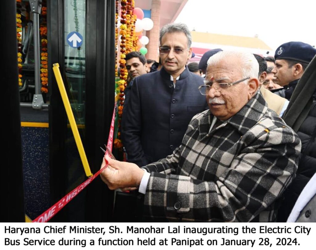 Electric buses will run in these nine cities of Haryana